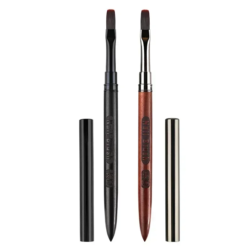 우드 젤 페인팅 브러쉬 네일 아트 젤 팁 확장 아크릴 빌더 액세서리 네일 아트 브러쉬 매니큐어 UV 젤 네일 브러쉬