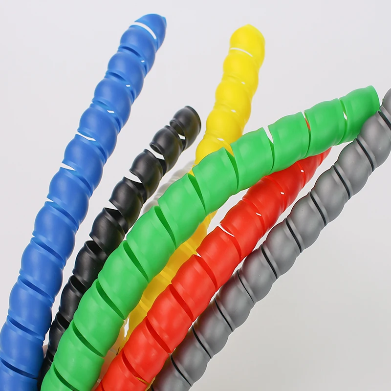 1/5M 와인딩 튜브 와이어 정리 케이블 보호 슬리브 튜브 보호 슬리브 나선형 랩 와인딩 보호기 8/10/14/16/20/25mm