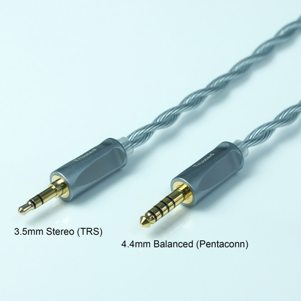 Trusted-50 LN2 냉동 7N 순수 OCC 오일-그래핀 PdAg 이어폰 케이블 IE900/IE600/HD600용 3.5mm/4.4mm 밸런스드 MMCX/2Pin/QDC