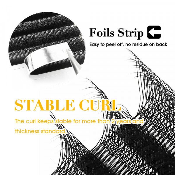 MASSCAKU 3D 6D 8D W 모양 속눈썹 글로벌 도매 속눈썹 클러스터 쉬운 팬 볼륨 희미한 가짜 속눈썹 프리미엄 밀도 섬모 공급 업체