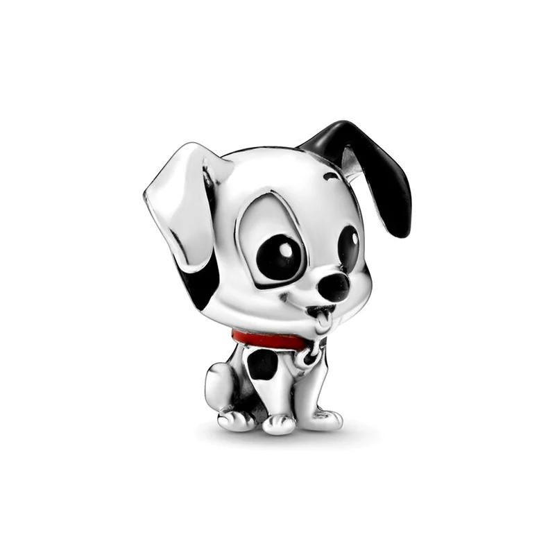 만화 마우스 미키 미니 시리즈 매력 커플 비즈 맞는 원래 팔찌 DIY 펜던트 비즈 여성을위한 보석 만들기