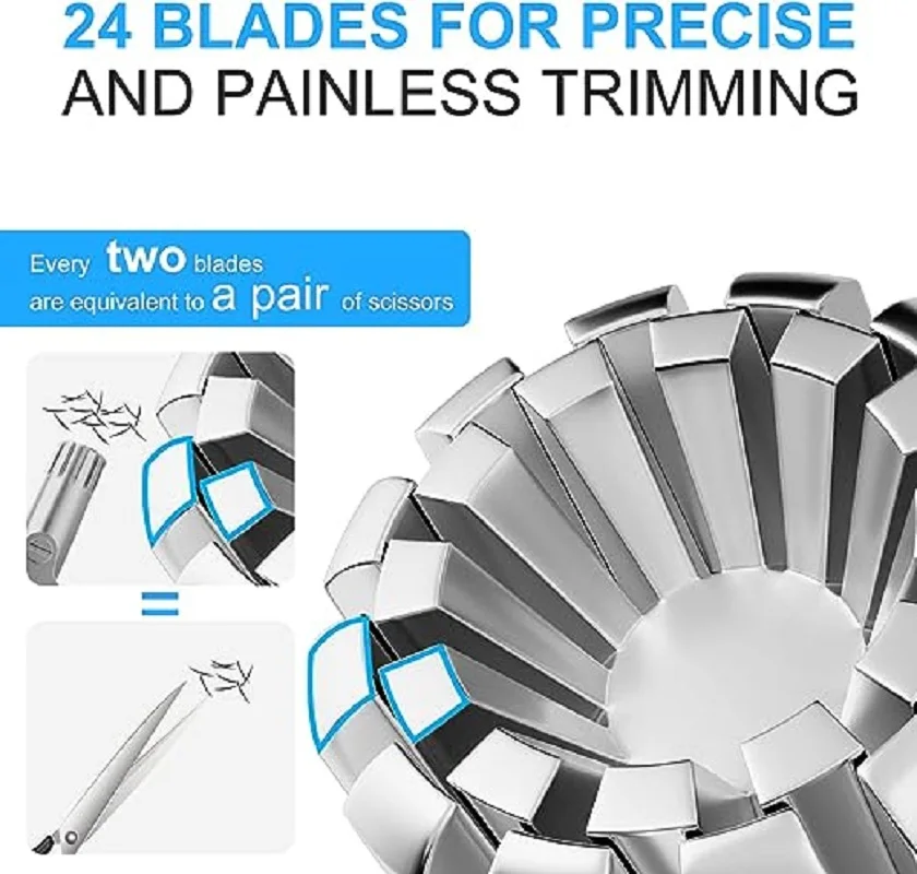 남성용 코 헤어 트리머 코 헤어 면도기에 적합한 스테인레스 스틸 수동 면도기 빨 수있는 휴대용 코 헤어 트리머 1set