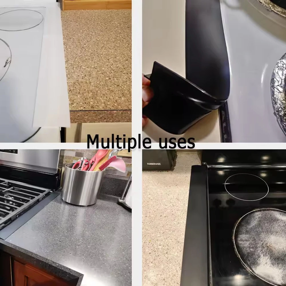 실리콘 갭 스트립 주방 가스 스토브 씰링 스트립 주방 안티 오일 안티 얼룩 스트립 실리콘 삽입 스트립 주방 액세서리