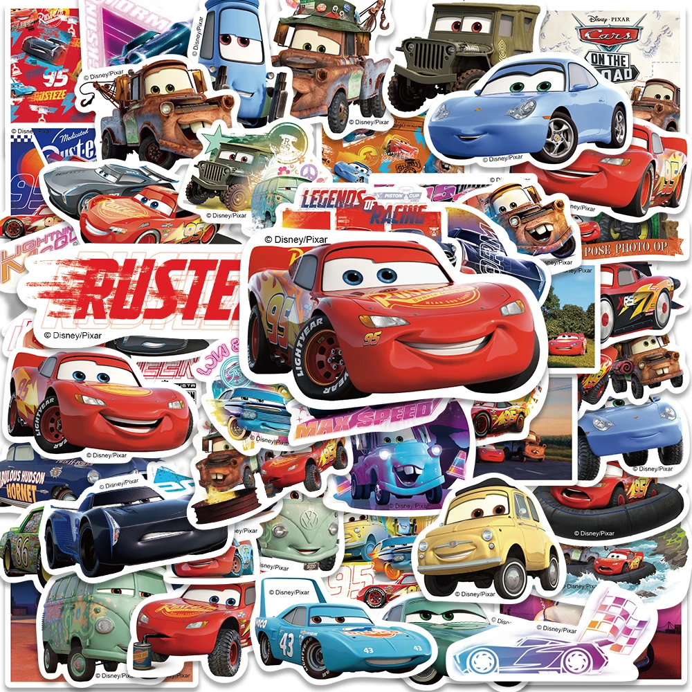 10/50/100pcs 디즈니 믹스 귀여운 만화 미키 공주 스티커 낙서 데칼 노트북 수하물 스케이트 보드 방수 스티커 아이 장난감