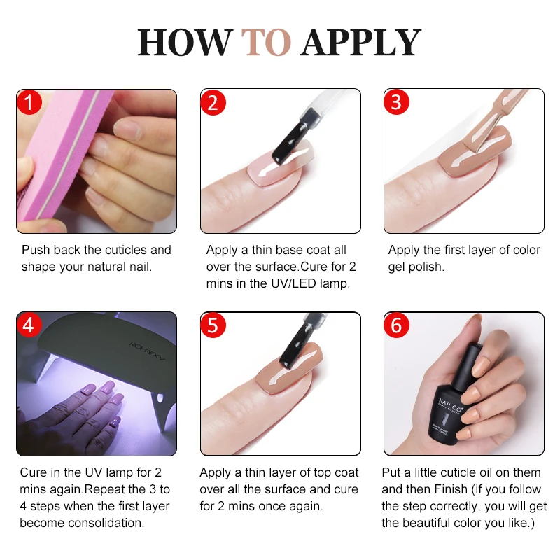 NAILCO 네일 젤 폴리쉬 15ml 레드 핑크 컬러 젤 폴리쉬 오래 지속되는 UV 폴리쉬 젤 누드 Lakiery Hybrydowe 래커 바니시