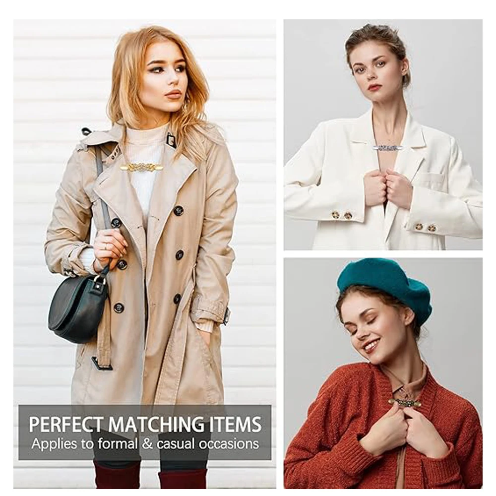 빈티지 스웨터 목도리 클립 꽃 패턴 레트로 카디건 칼라 드레스 클립 브로치 클립 여성용 셔츠 클립 여자