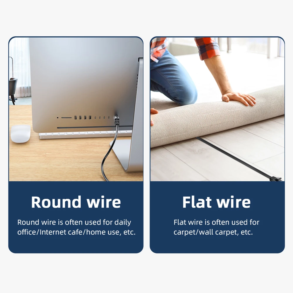 Essager-이더넷 케이블 Cat6 랜 케이블, UTP CAT 6 RJ 45 네트워크 케이블, 5m/10m/15m 패치 코드, 노트북 라우터 RJ45 네트워크 케이블