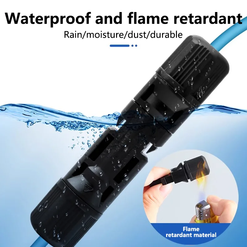 600/400/200/100/40/20/10 Pcs 광전지 태양 광 커넥터 키트 PV/MC 케이블 용 1000V 30A 패널 Solor 커넥터 2.5/4/6mm2