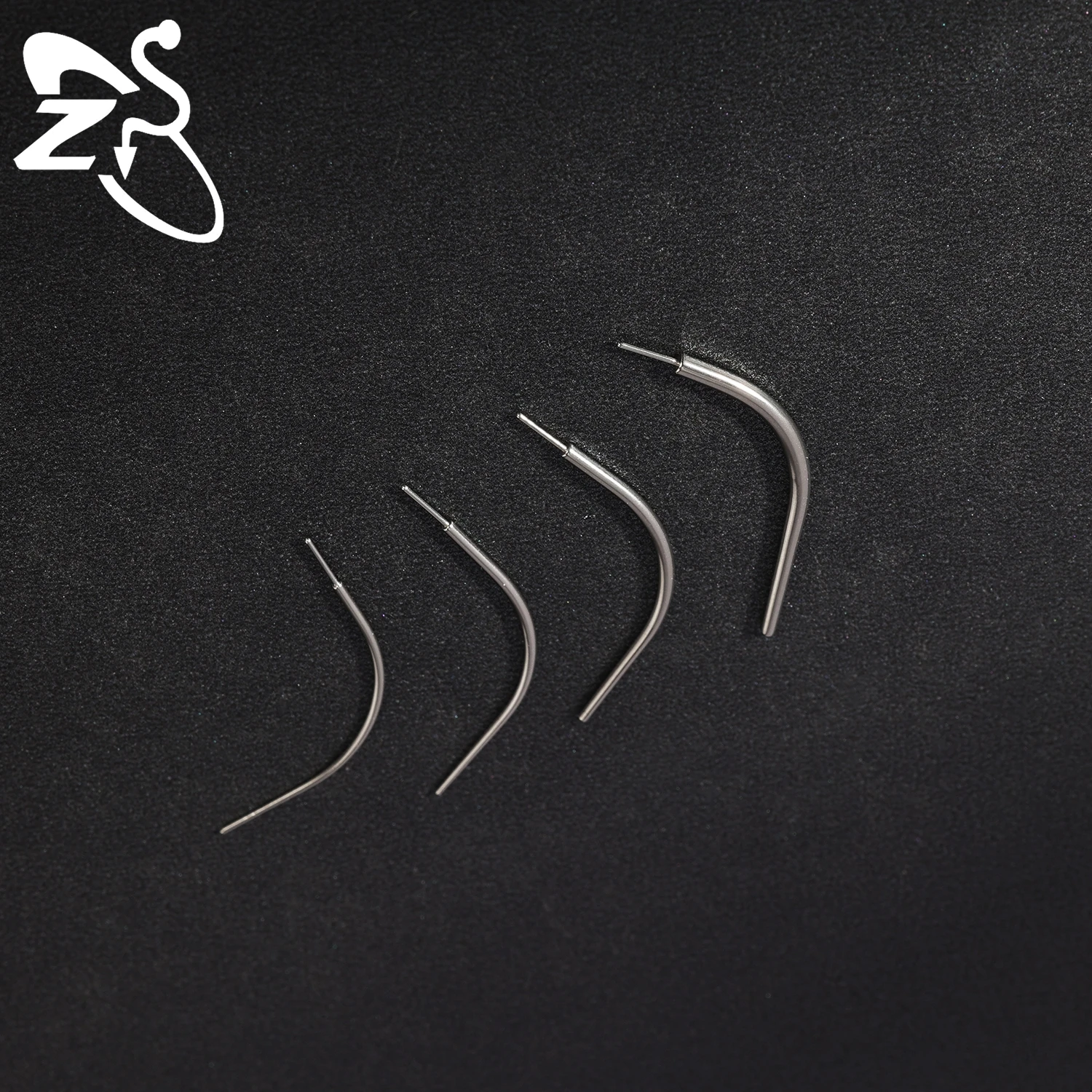 ZS 1 PC 직선 곡선 스테인레스 스틸 테이퍼 도구 귀/코/배꼽 피어싱 도구 용 보조 키트의 나사없는 삽입 나사