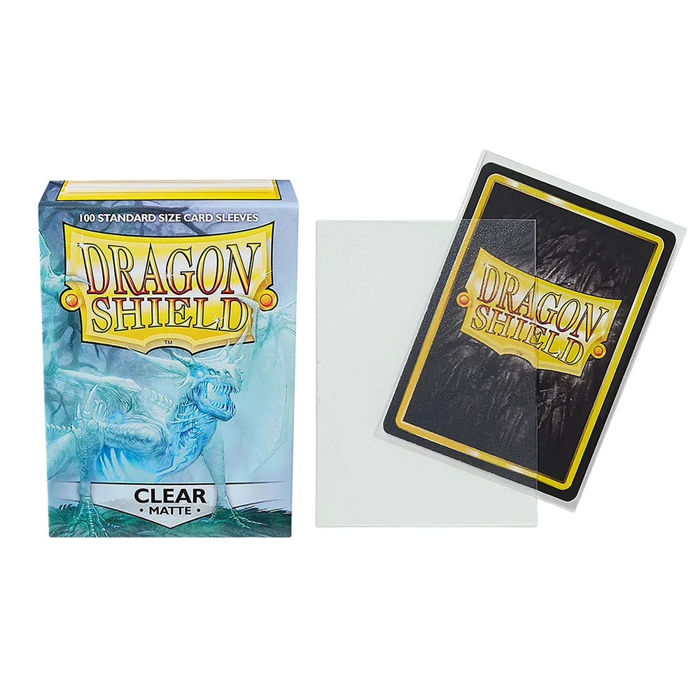 100 개/상자 여러 가지 빛깔의 드래곤 쉴드 카드 슬리브 커버 매트 카드 슬리브 보호대 TCG/PTCG 스타 카드 보드 게임 카드