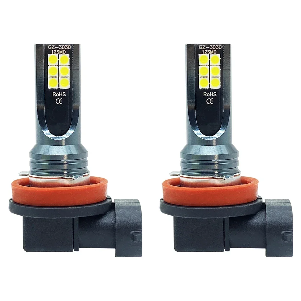 2Pcs 9005 9006 LED 헤드 라이트 H11 H8 H9 H10 H1 H3 자동차 안개 전구 DRL H4 H7 자동 운전 러닝 램프 6000K 8000LM 80W 12V