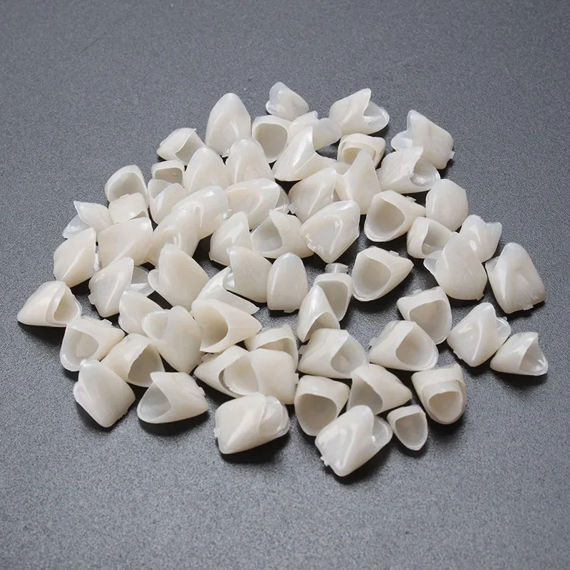 60pcs 수지 치아 치과 치과 임시 크라운 재료 전방 및 어금니 치아 보호 구강 관리 미백 안정