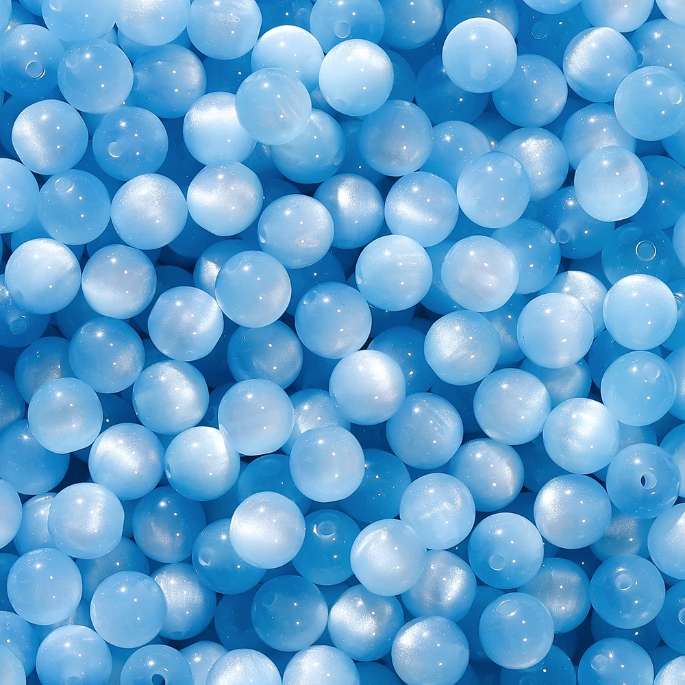 10/20Pcs 8/10/12mm 다채로운 라운드 수지 구슬 보석에 대 한 느슨한 스페이서 비즈 DIY 수제 팔찌 목걸이 액세서리 만들기