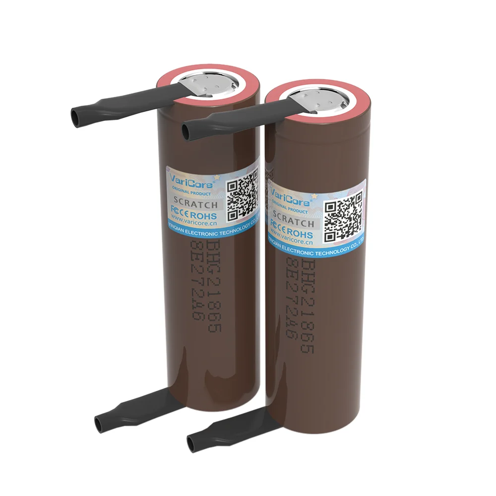VariCore 100% 새로운 HG2 18650 3000mAh 충전식 배터리 18650HG2 3.6V 방전 20A 전원 배터리 + DIY 니켈