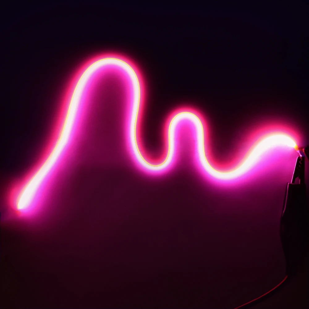 무료 컷 유연한 LED 필라멘트 LED 전구 DIY 110mm 300mm DC 3V 램프 액세서리 다이오드 DIY 부품 핑크 화이트 레드 아이스 블루 2700K