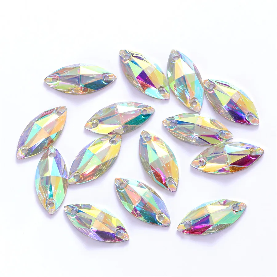 믹스 모양 최고의 품질 수지 바느질 라인 석 AB 플랫 백 돌에 바느질 의류 액세서리 신발에 대한 Strass