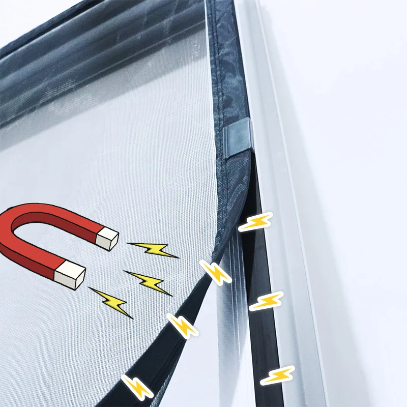 DTGJ 마그네틱 스크린 윈도우 모기장, 맞춤형 크기, 블랙 투명 유리 섬유 메쉬 에어 얇은 명주 그물, 곤충 방지 파리 커튼, 신제품 방충 파리커튼은 집 창문,자동차 창문,