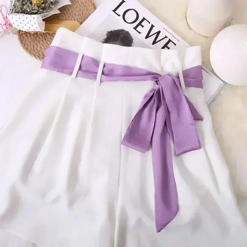 5X190CM 여성 좁은 롱 스카프 190x5cm 솔리드 컬러 쉬폰 실크 고무 레드 타이 블랙 가방 리본 머리띠 초커 스 트리머