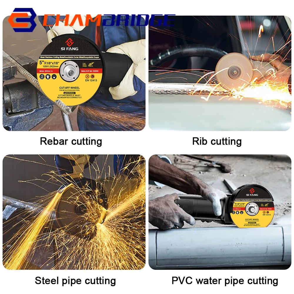 금속 커팅 디스크, 플랩 샌딩 디스크, 앵글 그라인더 휠, 125mm, 5 인치 컷 오프 휠, 3-60 개