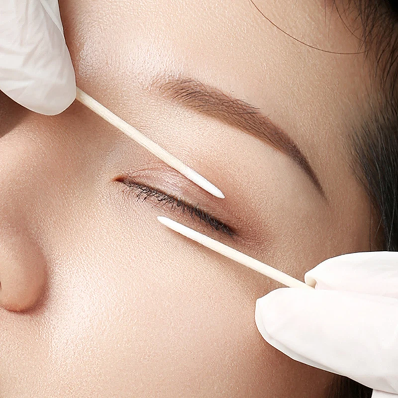 LAUKISS 익스텐션 메이크업 도구용 눈썹 브러시, 속눈썹 스풀리 마스카라 완드 어플리케이터, 50 개, 100 개, 300 개, 500 개