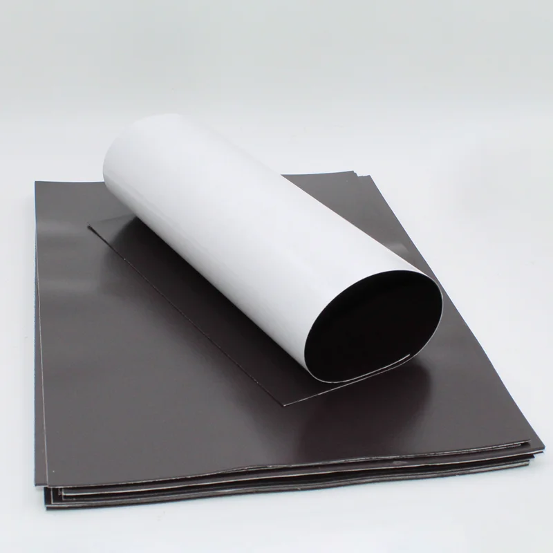 0.5/1/1.5mm A4 자기 접착 자기 시트 스티커 냉장고 용 흰색 자기 매트 사진 그림 절단 냉장고 자석 4A