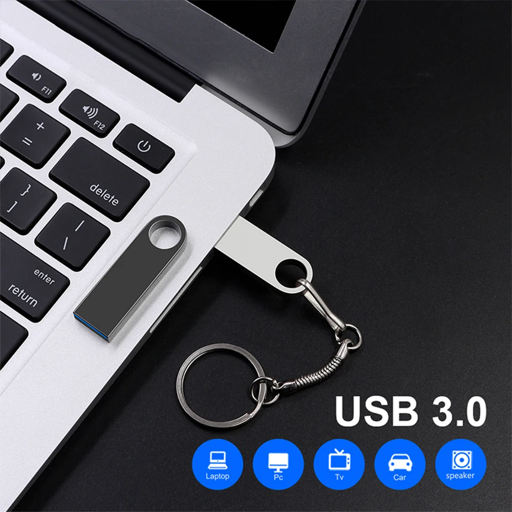 새로운 2025 금속 펜 드라이브 2TB Cle Usb 플래시 드라이브 Xiaomi mijia 장비용 1TB 고속 Pendrive 512TB 128GB Memoria Usb 3.0