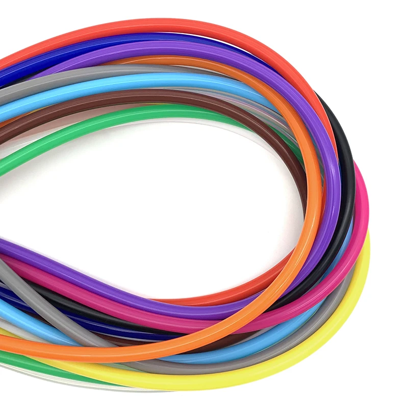 1 미터 ID2 3 4 5 6 7 8 9 10 12mm 실리콘 튜브 유연한 고무 호스 식품 등급 청량 음료 파이프 워터 커넥터 다채로운 배관