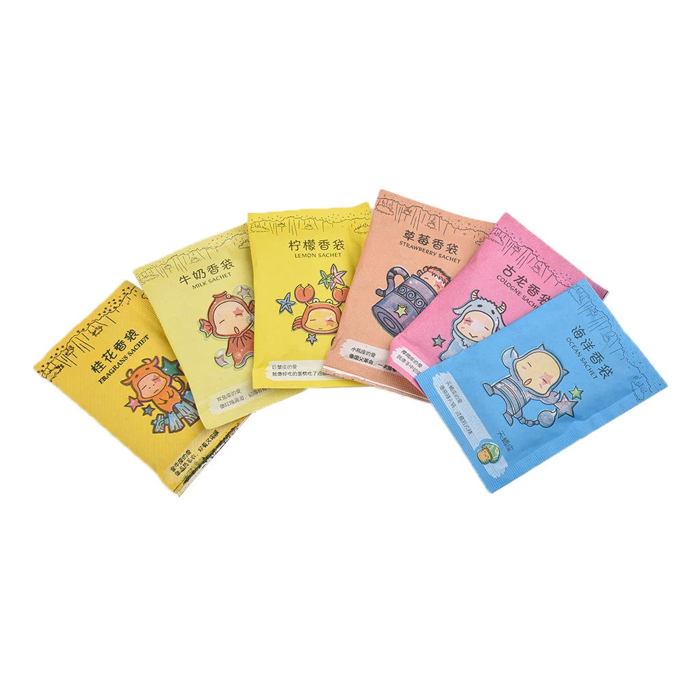 12pcs 옷장 찬장 향기로운 교수형 홈 향수 향 주머니 청정제 가방 탈취제 옷장 공기 청정 옷장 안티 해충