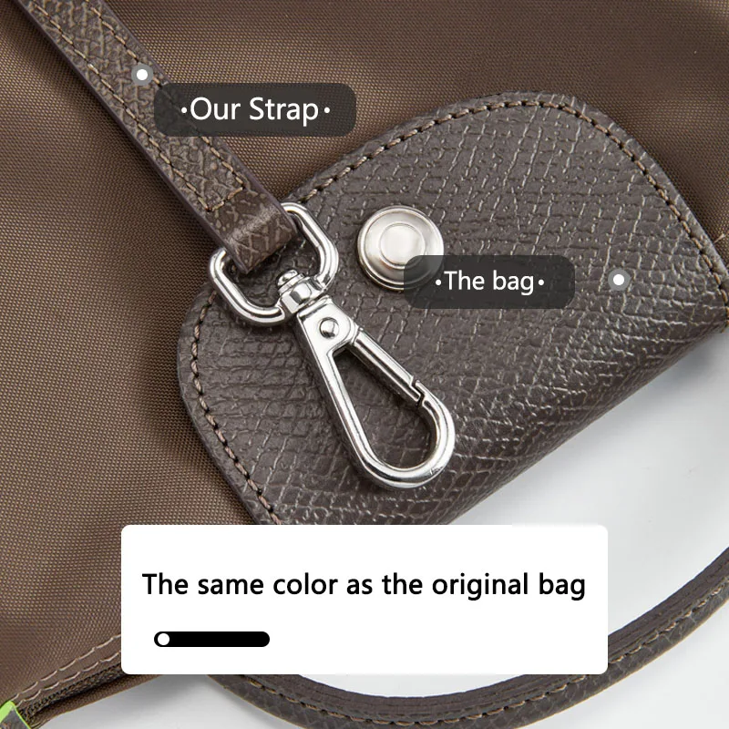 가죽 교체 크로스바디 백 스트랩, 2024 맞춤형, 롱샴 미니 숄더 스트랩, 펀칭 변형 없음