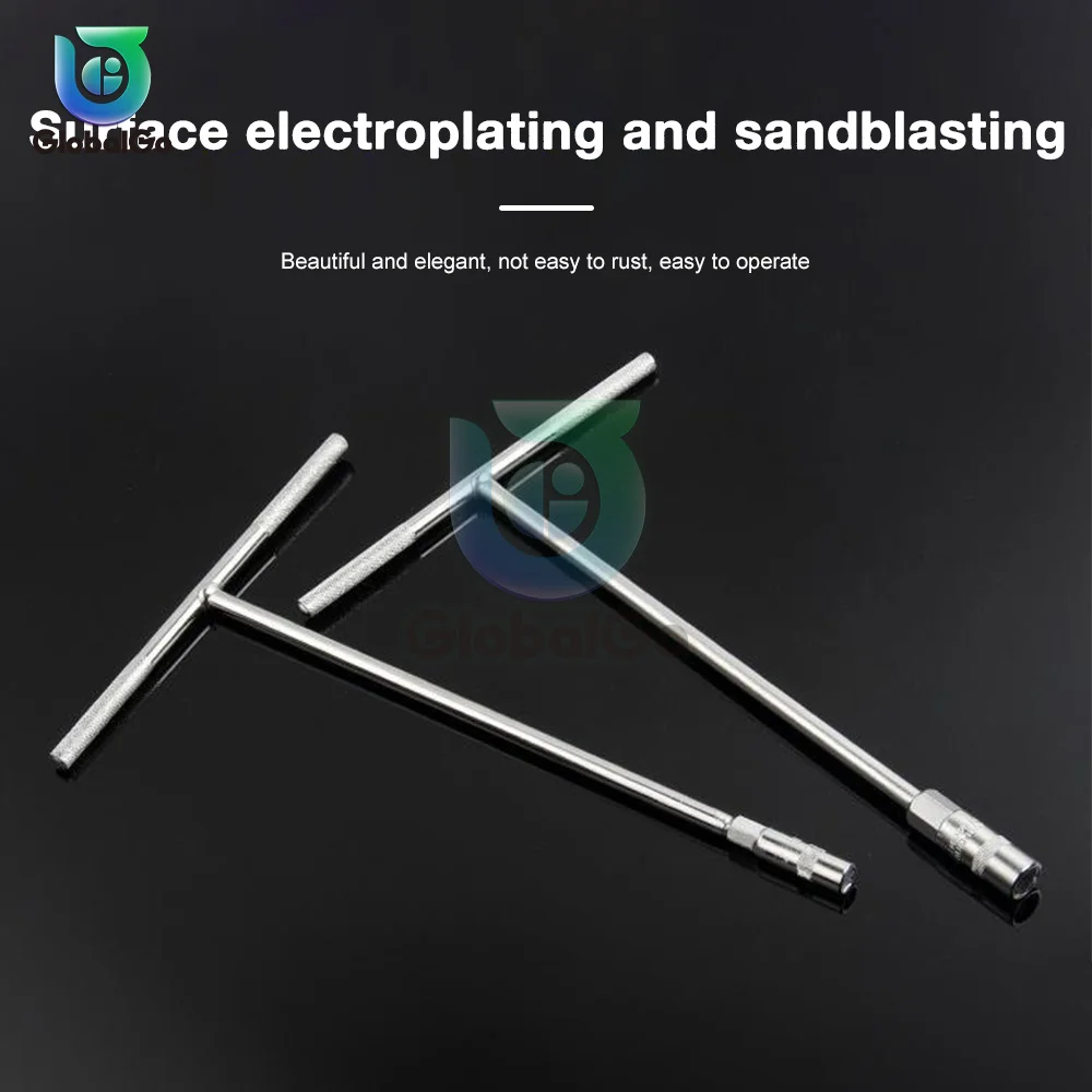 T 자형 수공구 육각 소켓 렌치 7mm 8mm 9mm 10mm 12mm 13mm 15mm 17mm 미터법 T 핸들 렌치 확장 T-소켓 렌치