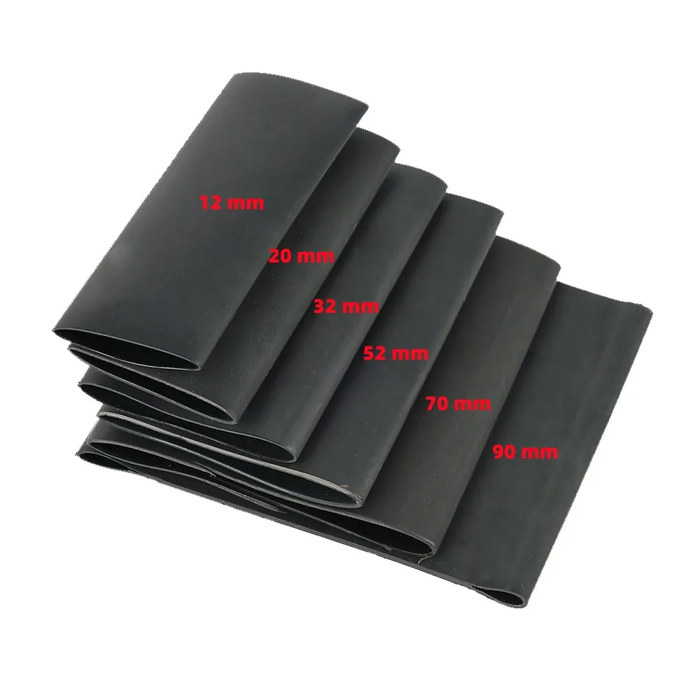 접착제 포함 4:1 열 수축 튜브, 열 수축 튜브, 이중 벽 열 수축 튜브, 2 4 8 16 24 40 52 120, 1m