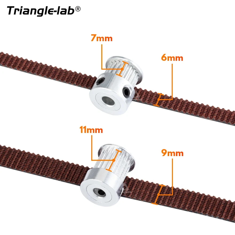 Trianglelab Gates 2GT 벨트 동기 벨트 타이밍 벨트 폭 6MM 9MM 10MM 12MM Ender3 cr10 Anet 용 GT2 내마모성