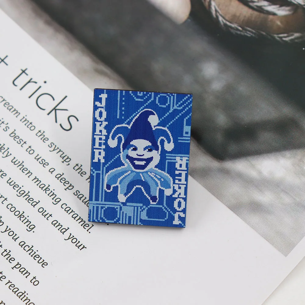 청사진-조커 배지 게임 Balatro Inspiration 브로치 게이머 컬렉션 크리에이티브 액세서리