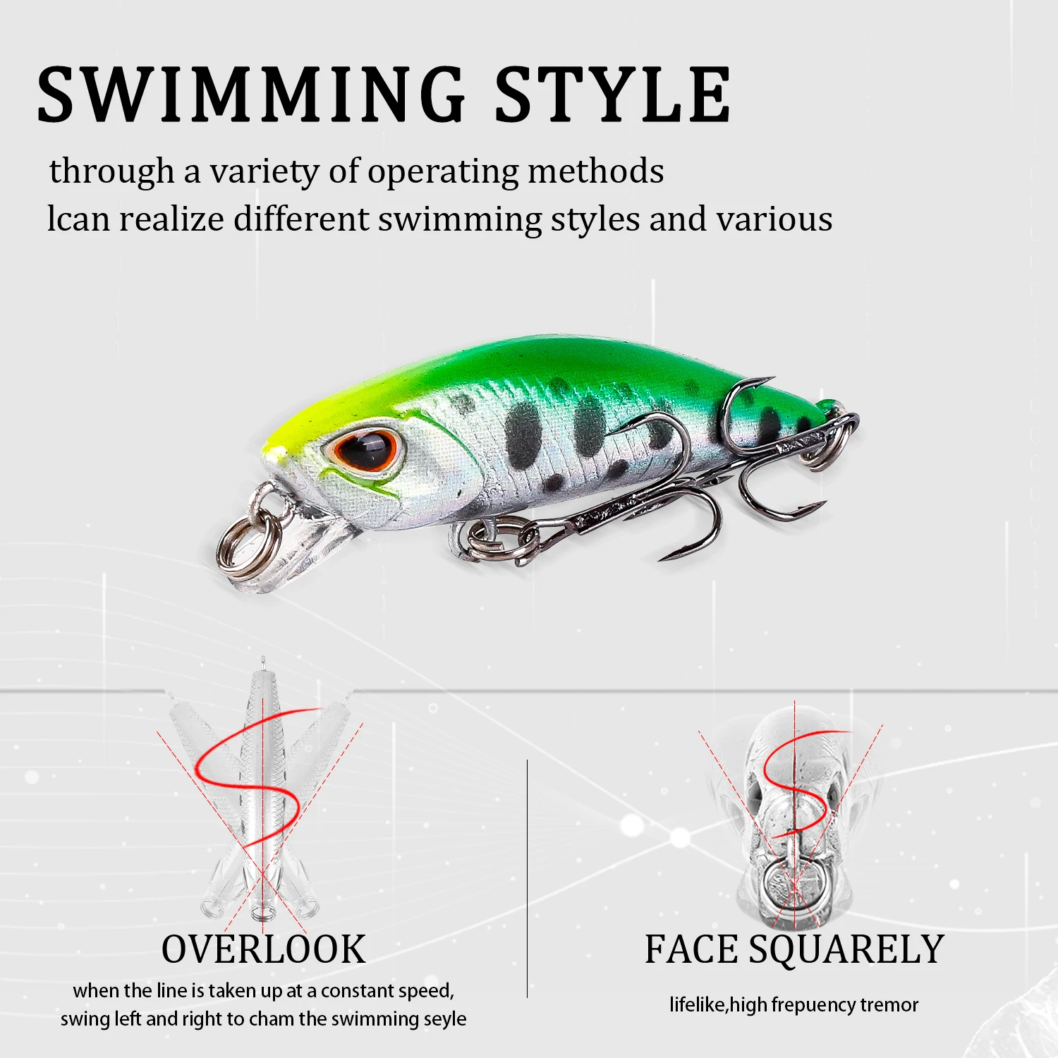 1pcs 미니 미노우 낚시는 Wobblers 4.5cm 3.5g 싱킹 인공 플라스틱 하드 미끼 크랭크베이트 저크베이트 Pesca Bass Tackle을 유혹합니다.