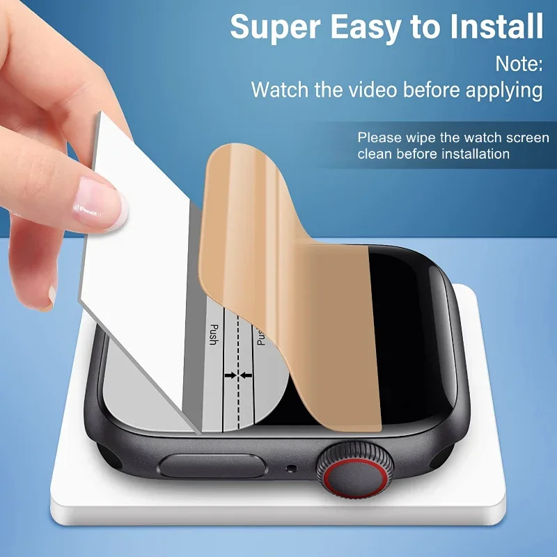 애플 워치용 하이드로겔 필름, 애플 워치 9, 5, 6, 10, 3, 2, 1, 40mm, 44mm, 42mm, 46mm 화면 보호대, 울트라 49mm, 7, 8, 41mm, 45mm, 5 개