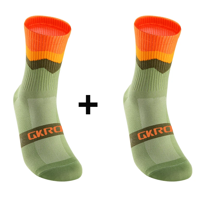 2 쌍 전문 사이클링 양말 통기성 도로 자전거 양말 남성 여성 야외 스포츠 레이싱 e 압축 사이클링 여성용