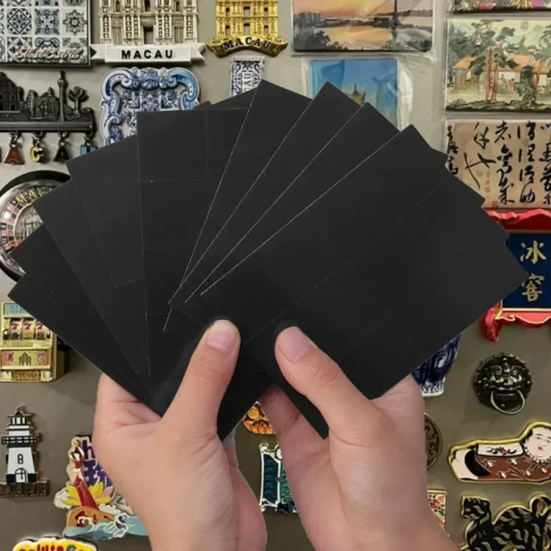 20PCS 사각형 자석 시트 자기 접착 자석 가정용 사무실에 대 한 부드러운 자기 시트 유연한 스티커 공예 냉장고 장식