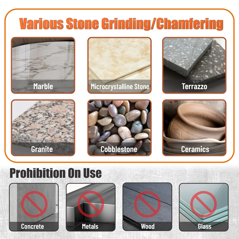 세라믹 타일 트리밍 연마 디스크 M14 앵글 그라인더 건식 연마 대리석 도자기 화강암 모따기 연삭 가장자리 125mm