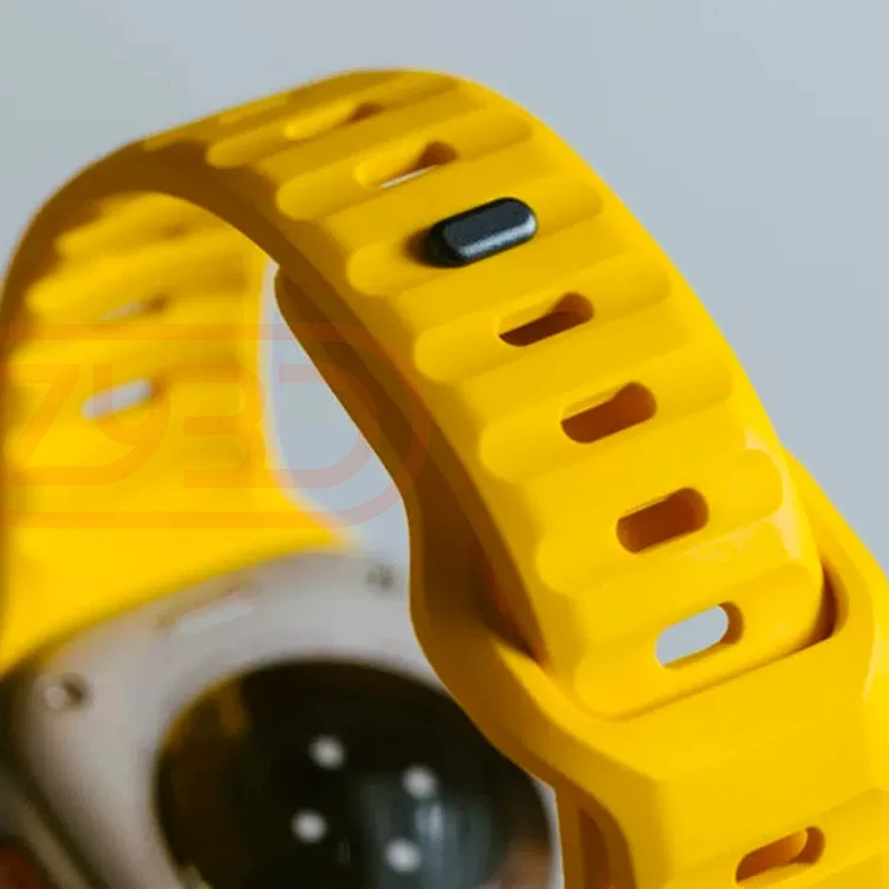 Apple Watch Ultra 9 8 7 6 SE 5 용 스포츠 밴드 iWatch 38MM 40MM 42MM 44MM 45MM 49MM 용 소프트 실리콘 경량 팔찌 스트랩