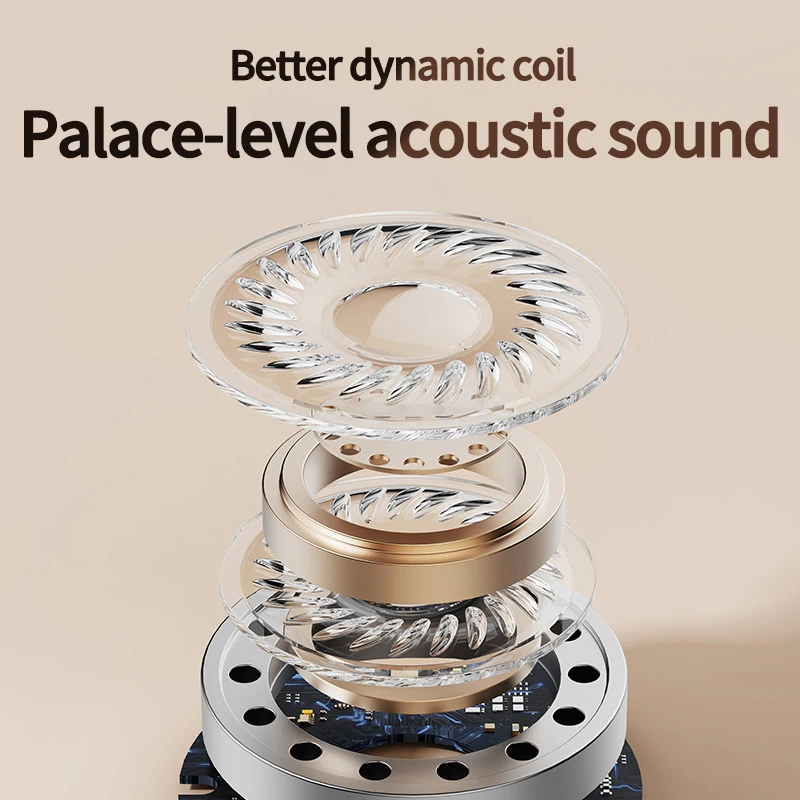 2025년 새로운 TWS 무선 이어폰, 5.4 Bluetooth 36시간 재생 스포츠 이어버드, LED 디스플레이 헤드폰 및 내장 마이크 포함