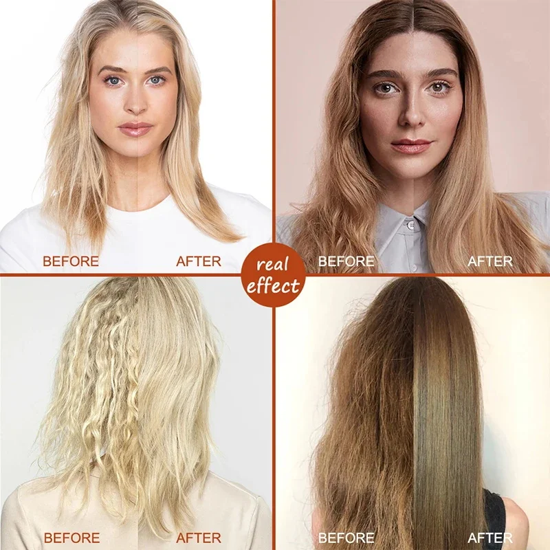 케라틴 헤어 마스크 마법의 5초 수리 손상 곱슬곱슬한 부드럽고 부드러운 반짝이는 헤어 딥 모이스춰라이징 헤어 트리트먼트 수리 헤어 케어 마스크