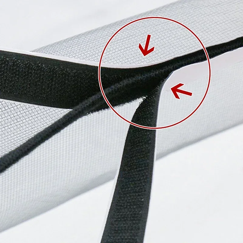 창문용 자체 접착식 및 재사용 가능한 모기장, 모기 방지 창 스크린, 얇은 명주 그물, 맞춤형 여름 세탁 가능 메쉬