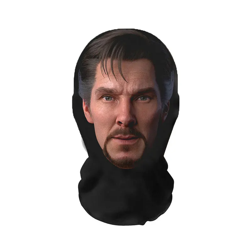 3D 인쇄 패턴 토니 스타크 탄성 메쉬 마스크 코스프레 슈퍼 영웅 웃긴 풀 페이스 마스크 파티 소품 Balaclava Headcovers