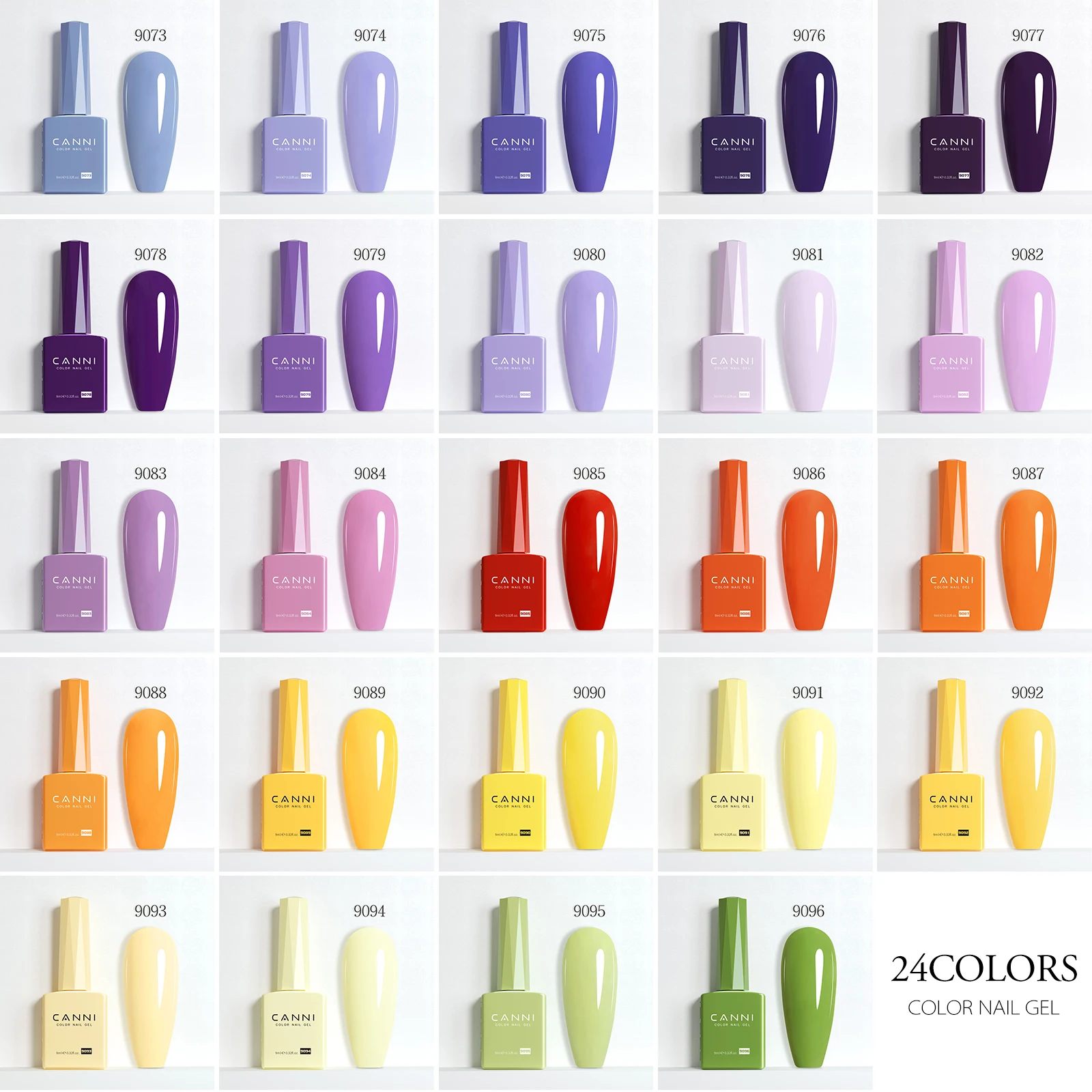CANNI 9ml 네일 젤 폴리쉬 그린 컬러 캣아이 마그네틱 네일즈 쏙 오프 UV LED 세미 퍼머넌트 헤마/티포니아 프리 비건 할랄 젤 네일