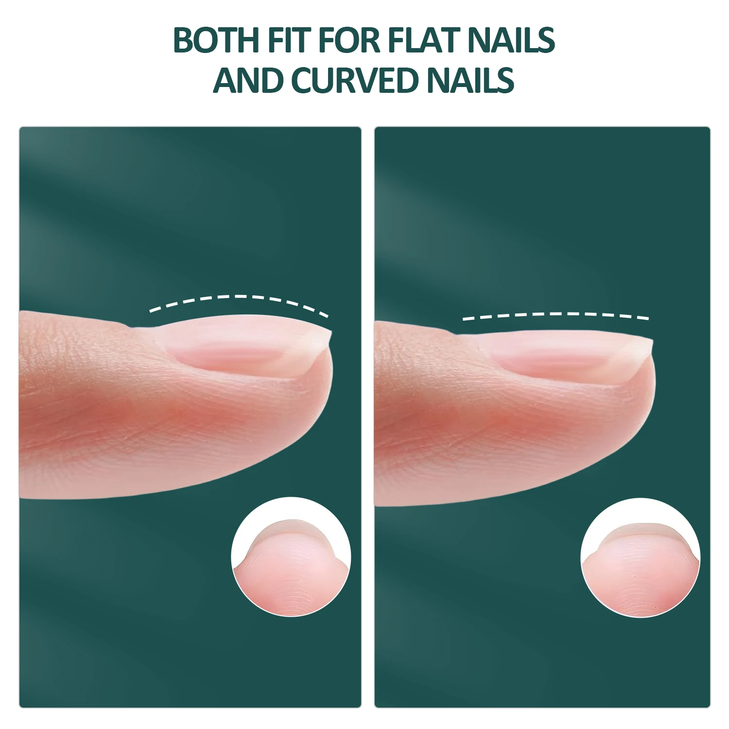 Nailpop 인스턴트 에이펙스 네일 팁 프로 그레이드 두꺼운 거짓 손톱 살롱 품질 아크릴 확장 내구성 DIY 네일 용품 140/150pcs