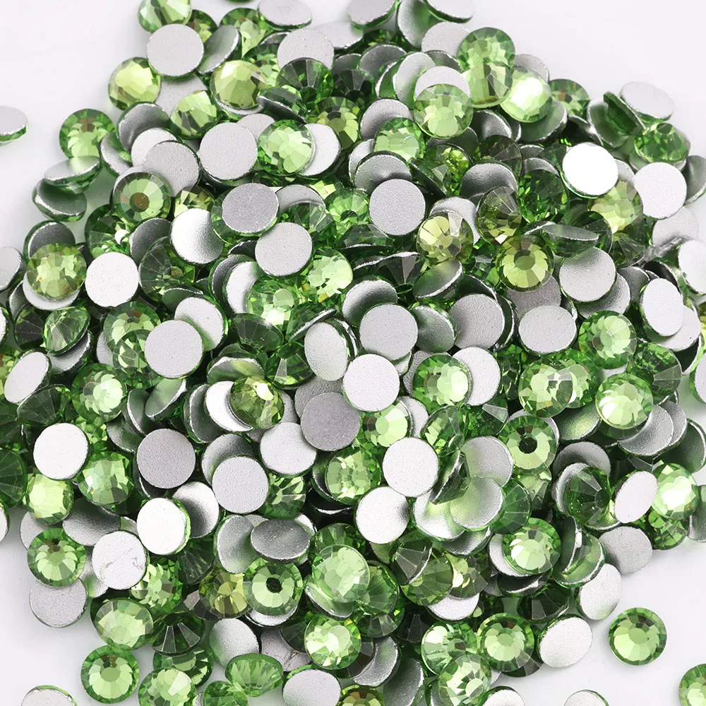 탑 글리터 크리스탈 AB SS3-SS40 비 핫 픽스 플랫백 봉제 및 패브릭 의류 네일 아트 장식 네일 아트