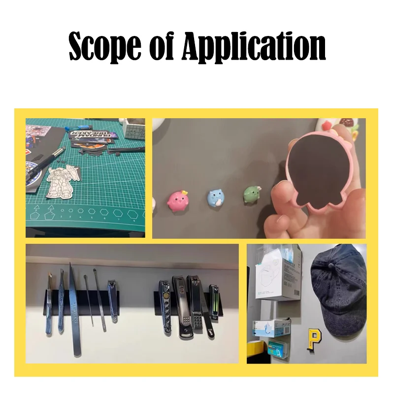 0.5/1/1.5mm A4 자기 접착 자기 시트 스티커 냉장고 용 흰색 자기 매트 사진 그림 절단 냉장고 자석 4A