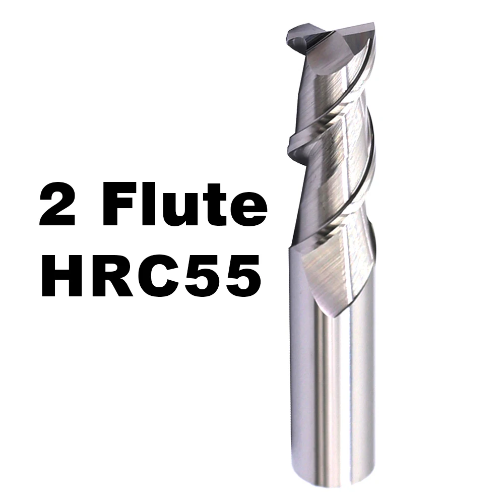 MZG 2 플루트 HRC45 HRC55 1 2 3 4 5 6 8 10 12 mm 구리 목재 밀링 커터 합금 초경 공구 텅스텐 강철 CNC 선반 엔드 밀