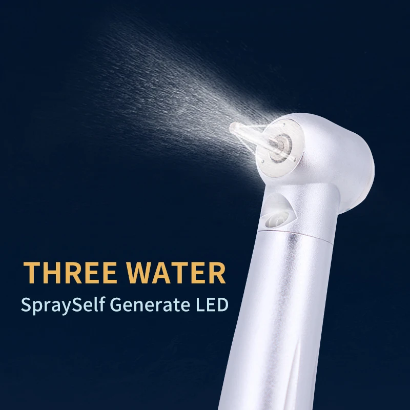 LED 치과 고속 핸드 피스 치과 의사 팁 공기 터빈 B2 M4 푸시 버튼 세라믹 베어링 핸드 피스