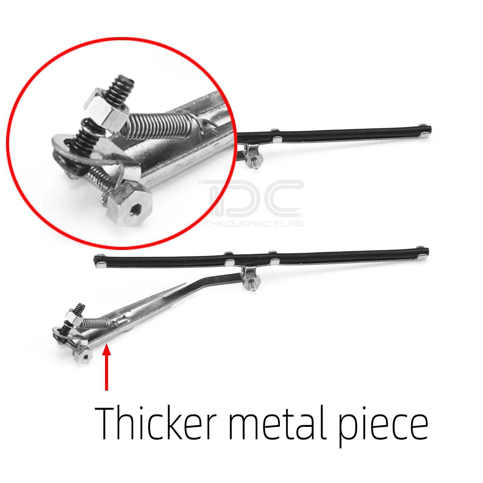 DC 1/10 1/8 스케일 금속 와이퍼 RC 크롤러 자동차 액세서리 TRX4 Defender Bronco G500 MST KM2 부품 용 축 SCX10 지프 체로키